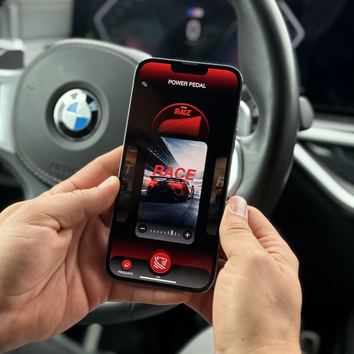 Управление Pardus Power Pedal в приложении Panthera Connect — режим RACE